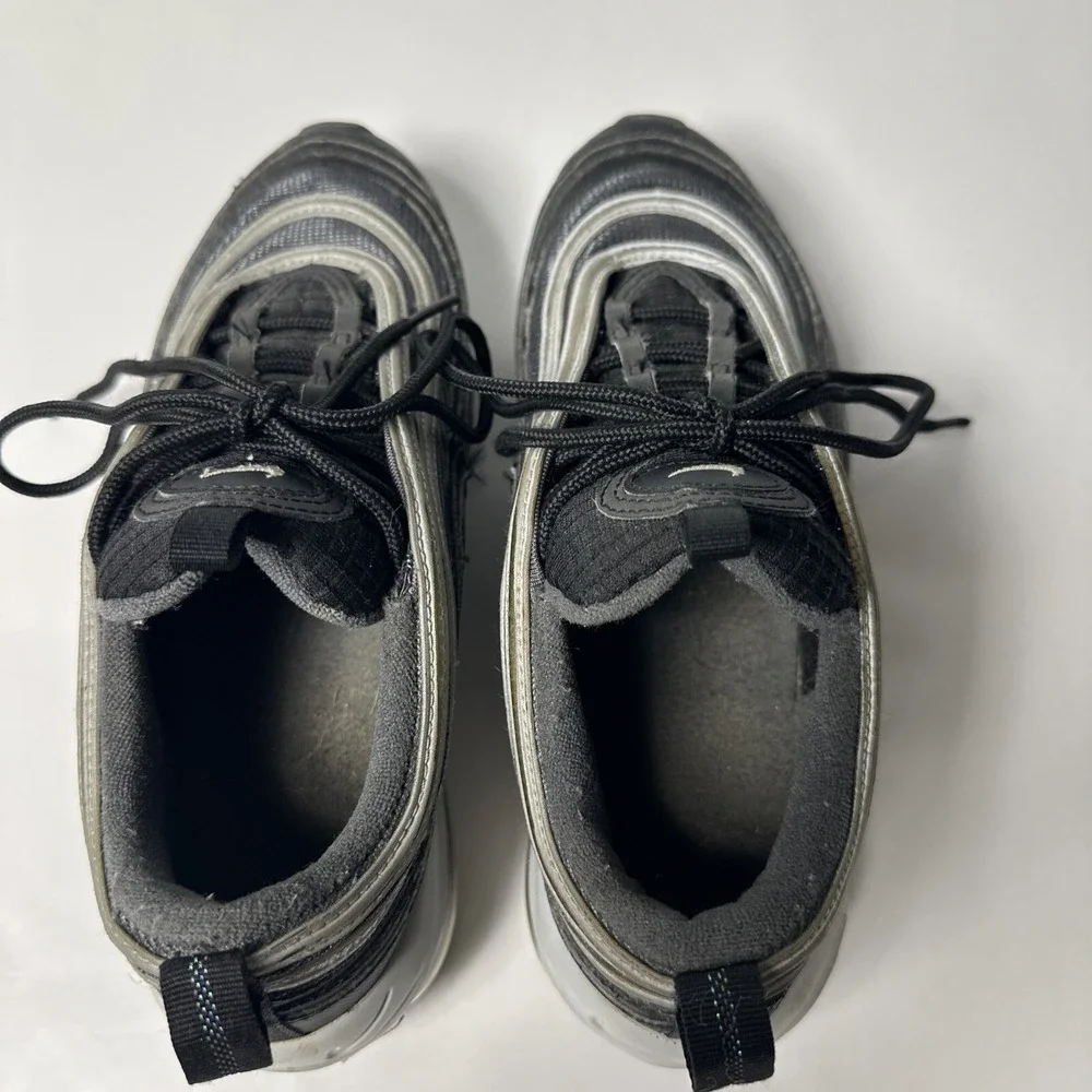 Nike Air Max 97 Black Pixel Silver White Sneakers 5Y BQ8380-001